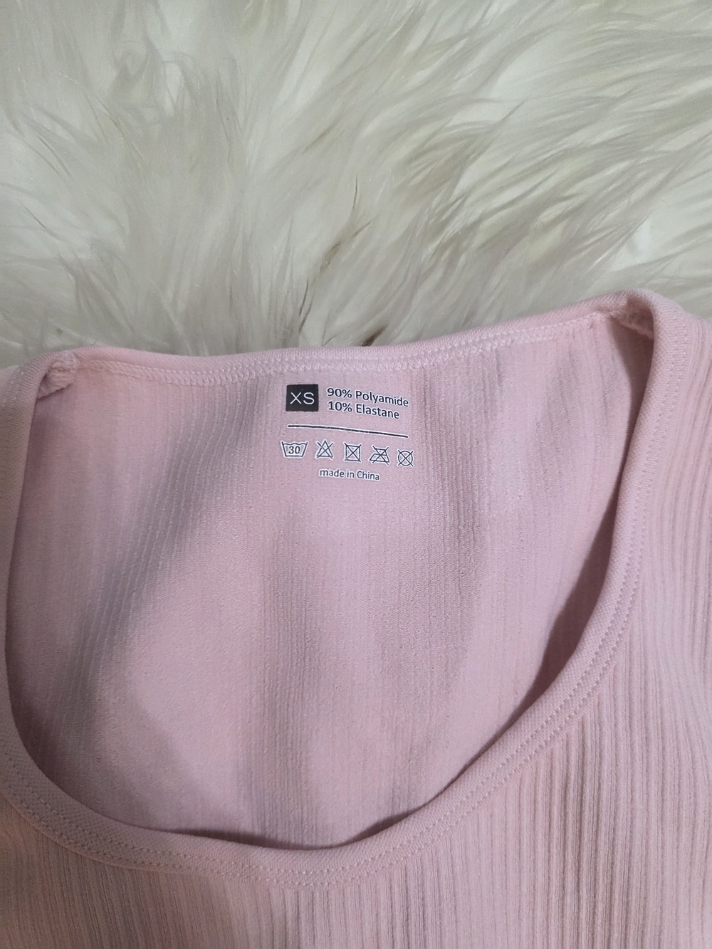 Pink Ribbed Crop Top & Legging Set - Picture 4 of 4